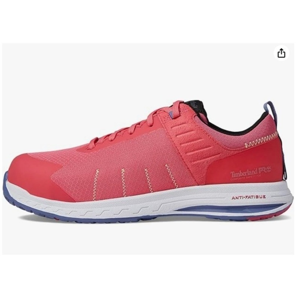 Timberland Pro‎ Overdrive NMT Comp Safety Toe Women's Pink Work Shoes Size 7 NEW